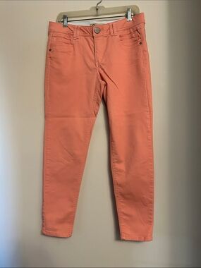 Democracy Coral Skinny Jeans ab technology new without tags size 10